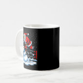 Santa Xmas Snow Lights Wrestling Funny Wrestling C Kaffeetasse (Vorderseite Links)