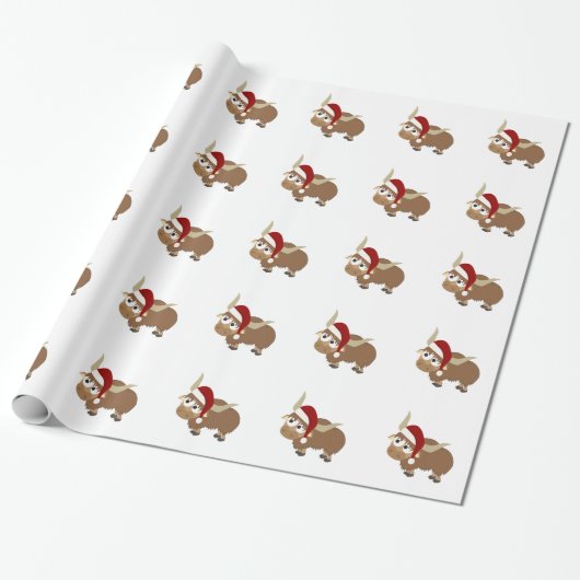 Santa Yak Geschenkpapier (Ungerollt)
