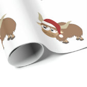Santa Yak Geschenkpapier (Rolleneckpunkt)