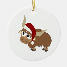 Santa Yak Keramikornament