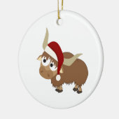 Santa Yak Keramikornament (Links)