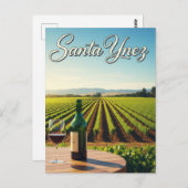 Santa Ynez California Postkarte (Vorne/Hinten)