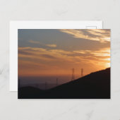 Santa Ynez Mountain Sunset Postkarte (Vorne/Hinten)