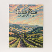 Santa Ynez Rodelbahn mit Aussicht Weinroute Mendri Puzzle (Vertikal)