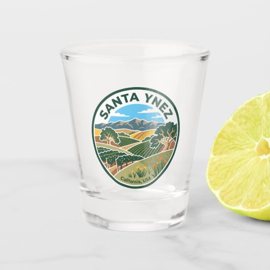 Santa Ynez USA Schnapsglas (Vorderseite)