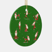 Santa Yoga Posen Keramik Ornament (Rechts)
