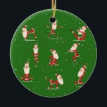 Santa Yoga Posen Keramik Ornament<br><div class="desc">Santa Yoga Posen Ornament ist eine spielerische und lebendige Ergänzung zu Ihrem Urlaub Dekoration, die die fröhliche Essenz des Weihnachtsmannes mit dem Spaß und die Balance von Yoga. Dieses einzigartige Ornament bringt eine Touch von Fröhlichkeit und Achtsamkeit zu Ihren Festlichkeiten. Hang dieses Ornament auf deinen Baum, um deinen Platz mit...</div>