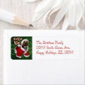 Santa Yorkie Address Label (Insitu)