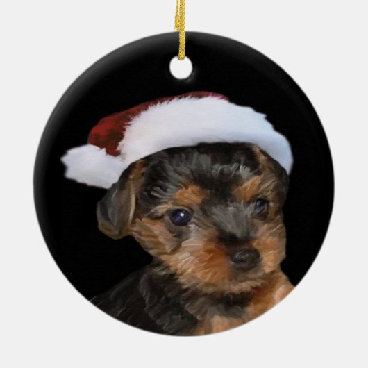 Santa Yorkie Ornament (Hinten)