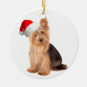 Santa Yorkie Ornament (Vorne)