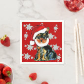SANTA YORKIE SERVIETTE (Beispiel)
