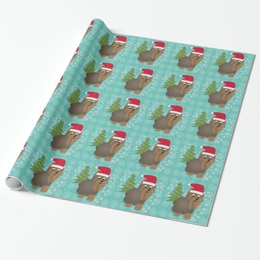 Santa Yorky Geschenkpapier (Ungerollt)