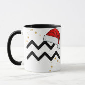 Santa Zodiac Aquarius Mug Tasse (Links)