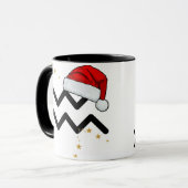 Santa Zodiac Aquarius Mug Tasse (Vorderseite Links)