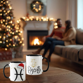 Santa Zodiac Pisces Mug Tasse