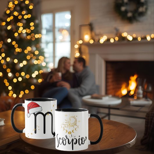 Santa Zodiac Skorpion Tasse