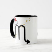 Santa Zodiac Skorpion Tasse (Vorderseite Links)