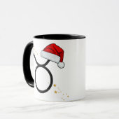 Santa Zodiac Stier Tasse (Vorderseite Links)