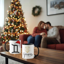 Santa Zodiac Zwillinge Tasse