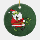 Santa Zombie Keramik Ornament (Hinten)