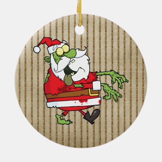 Santa Zombie Keramikornament (Hinten)
