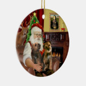 Santa - Zwei Grenzgebiete Keramikornament (Rechts)