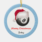 Santaball personalize keramikornament (Vorne)