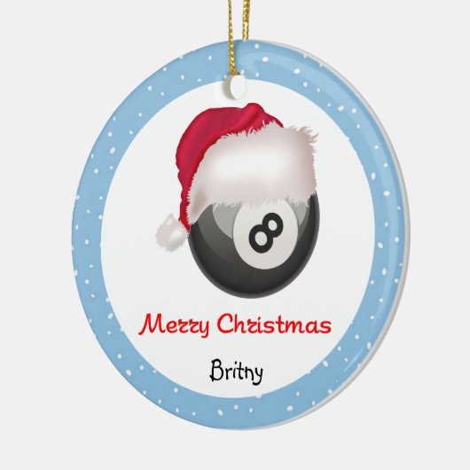 Santaball personalize keramikornament (Links)
