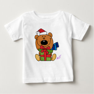 SantaBear w/Derzeitiger Kleinkind Langschläfer T-S Baby T-shirt