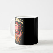 Santacalotl Santa Claus Cute Axolotl Snow Reindeer Kaffeetasse (Vorderseite Links)