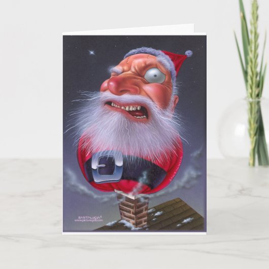 santaclause_chimney feiertagskarte (Vorderseite)