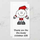 Santacloud Dank Dankeskarte (Vorne/Hinten)