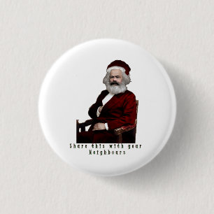 SantaKarl MarXmas Button