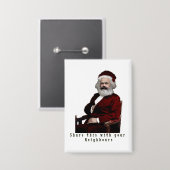 SantaKarl MarXmas Button (Vorderseite/Rückseite)