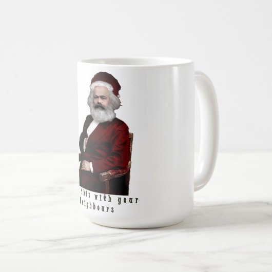 SantaKarl MarXmas Kaffeetasse (VorderseiteRechts)