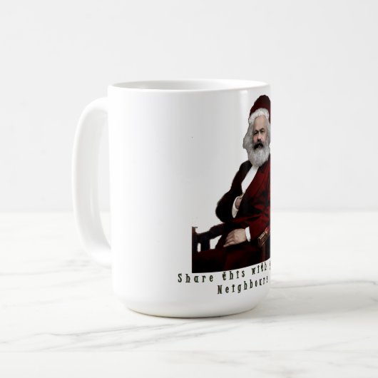 SantaKarl MarXmas Kaffeetasse (Vorderseite Links)
