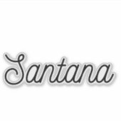 Santana Aufkleber (Vorderseite)