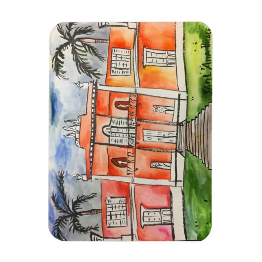 Sant'Ana Palace Azores Ponta Delgalda Magnet (Vertikal)