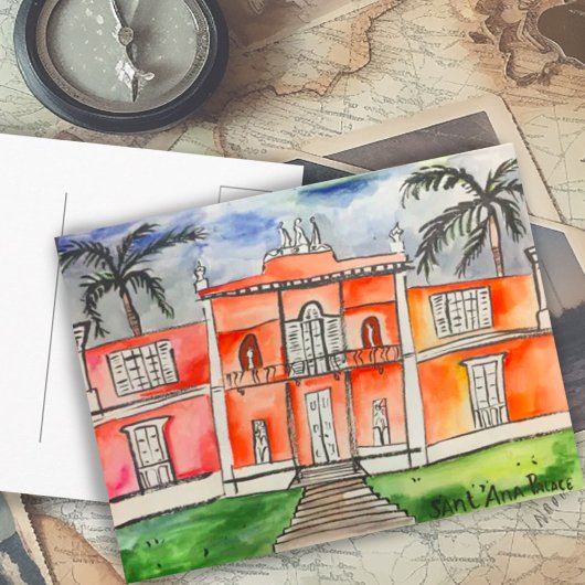 Sant'Ana Palace Azores Ponta Delgalda Postkarte