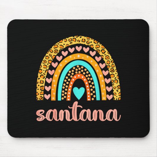 Santana Santana Name Birthday Shirt Gift Mousepad (Vorne)