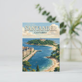Santander Spanien Postkarte (Stehend Vorderseite)