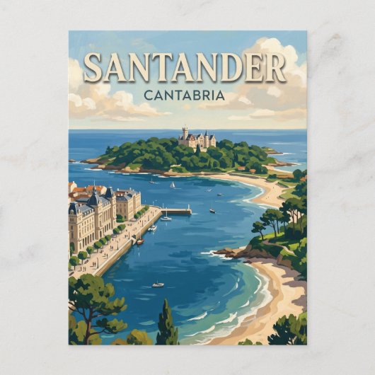 Santander Spanien Postkarte (Vorderseite)