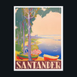 Santander Spanien Vintage Reise Postkarte<br><div class="desc">Santander Spanien Jahrgang Reise Postkarte</div>