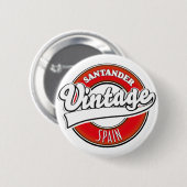 Santander Spanien Vintages Logo Button (Vorne & Hinten)