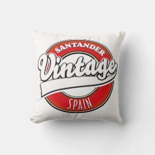 Santander Spanien Vintages Logo Kissen