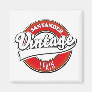 Santander Spanien Vintages Logo Magnet