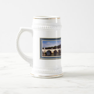 Sant'Angelo Bridge in Rom, Italien Bierglas