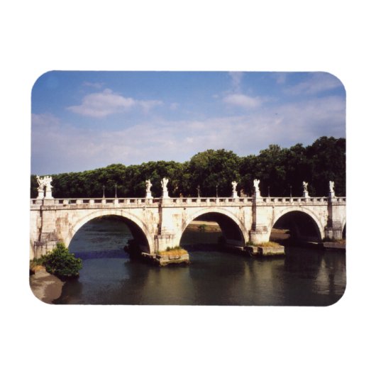 Sant'Angelo Bridge in Rom, Italien Magnet (Horizontal)