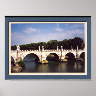 Sant'Angelo Bridge Rom gerahmt Poster