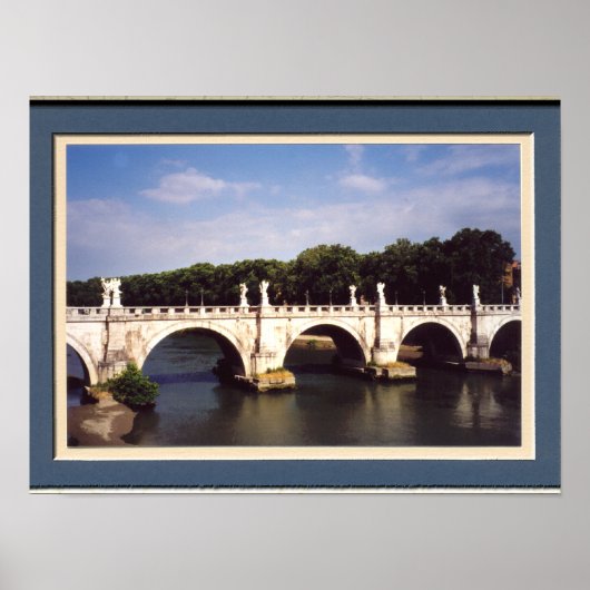Sant'Angelo Bridge Rom gerahmt Poster (Vorne)